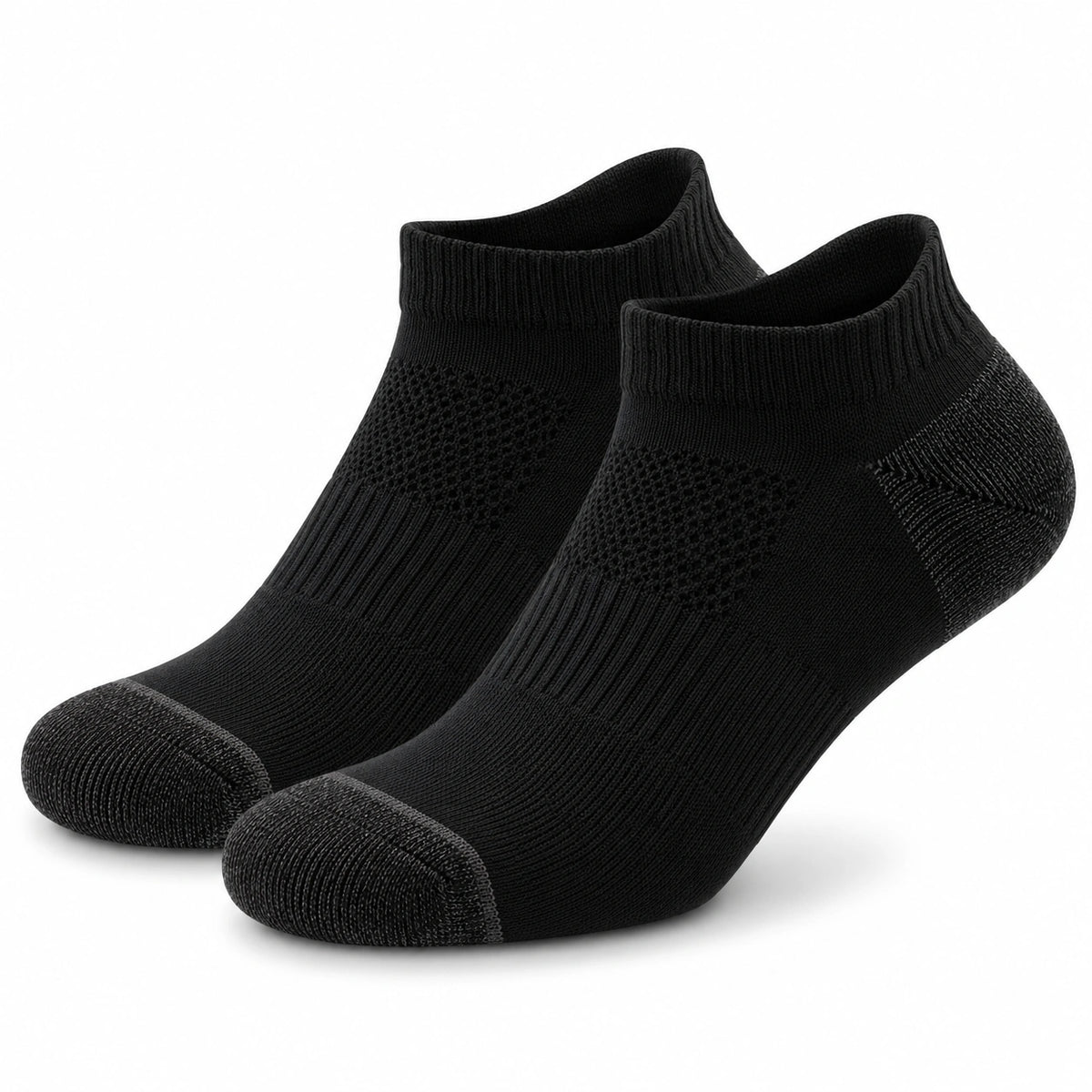 Calcetines deportivos negros de tejido elástico 39-42 - tobillo transpirable