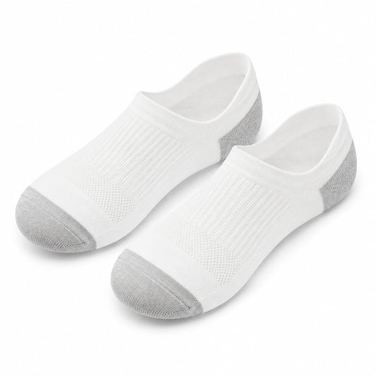 Calcetines invisibles 39-42 de punto blanco y gris para uso diario